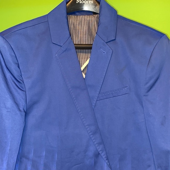 Mens Guess Size Small Mens Dean Blazer in Blue - Picture 4 of 12